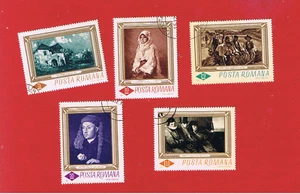 Romania #1859-1863 VF used Paintings short set Free S/H - Picture 1 of 1