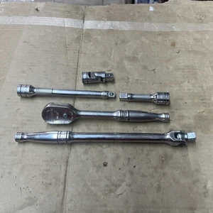 Snap On 218AFP 5 Pc General Service Set 3/8 Drive Ratchet & Extensions - Bild 1 von 8