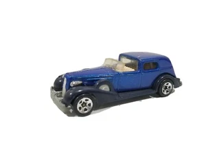 Hot Wheels '35 Classic Caddy Blue Cadillac Limousine Whitewalls 1/64 Diecast - Picture 1 of 6