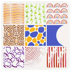 1pc PET Hollow Out Drawing Painting Stencils for Scrapbook Photo Album Mixed - Picture 1 of 6