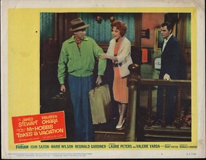 MR. HOBBS TAKE A VACATION lobby card JAMES STEWART/MAUREEN O'HARA/JOHN SAXON