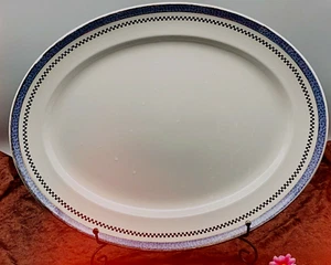 Vintage Losol Ware Pompadour Keeling & Co Burslem Big Serving Meat Plate - Picture 1 of 9