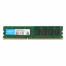 Crucial 8GB 2RX8 PC3-12800U DDR3 1600MHz 240pin 1.5V DIMM RAM Desktop Memory @1H