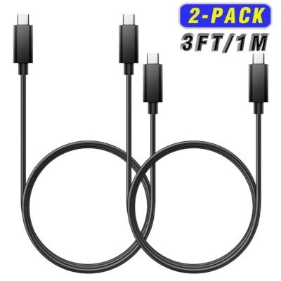 3FT USB-C to USB-C Cable Fast Charging Type C Charging Cord For Samsung Andriod - Image 1 of 4