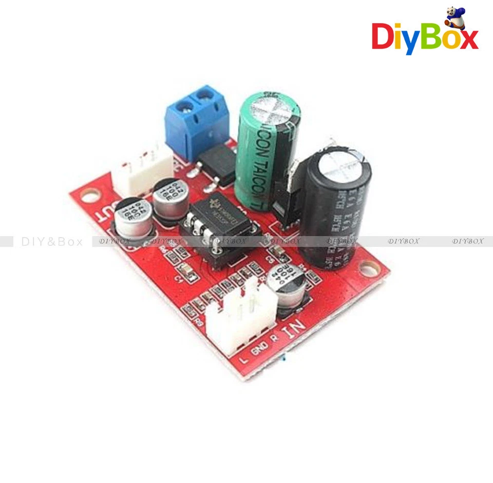 NE5532 Dynamic Microphone Stereo Preamp Amplifier Board DIY DC9-24V AC8-16V - Image 1 of 4