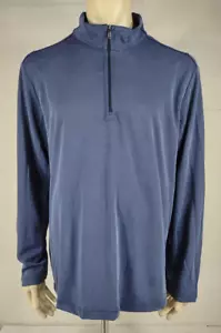 Neu mit Etikett Tommy Bahama ocean dunkelblau 1/4-Reißverschluss Pullover Sweatshirt Herren XXL 2XL - Bild 1 von 10