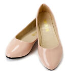 - Ladies Plain Ballet Slip On Wide Fit Flat Wedge Heel Pumps Loafer Shoes Sizes↑