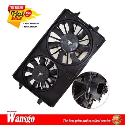 Ventilador de refrigeración doble radiador nuevo para Chevrolet Malibu 04-12 Pontiac G6 05-10 Foto 1 de 4