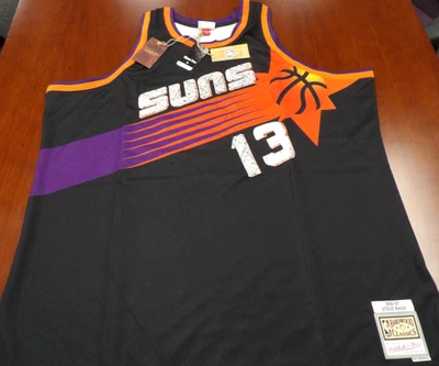 MITCHELL & NESS NBA PHOENIX SUNS STEVE NASH BLACK SWINGMAN JERSEY SIZE 5XLT - Image 1 of 4