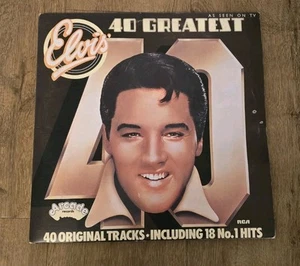 ELVIS PRESLEY 40 Greatest Hits 1975 UK DOUBLE VINYL LP Fever best of Hound Dog - Picture 1 of 3