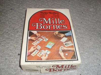 Mille Bornes French Canadian Card Game 1971 Acceptable Condition — 第 1/3 张图片