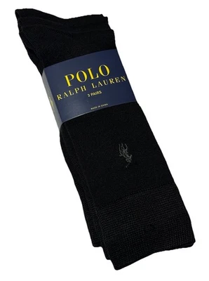 Мужские носки Polo Ralph Lauren упаковка 3 шт., черные, 10–13 - Изображение 1 из 3