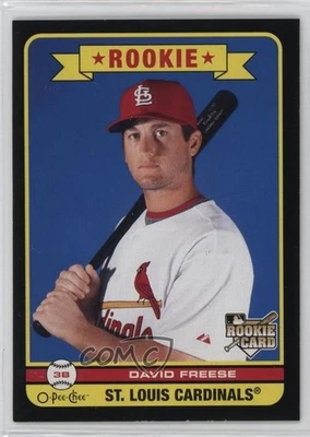 O-Pee-Chee Black Border 2009 David Freese #579 novato radiocontrol Foto 1 de 2