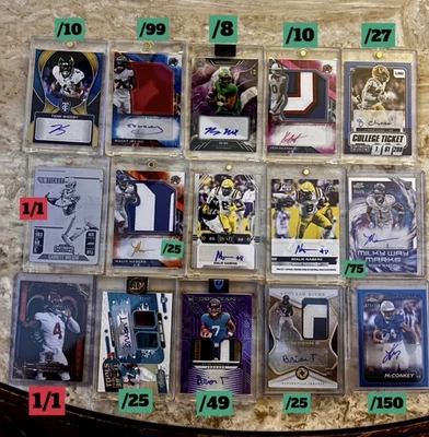 2024-2025 NFL Autographed Football Card Mystery Pack Guaranteed Big Hit