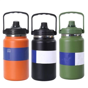 Stainless Steel Water Bottles Leakproof Stainless Steel Flask Large 4L - Picture 1 of 15