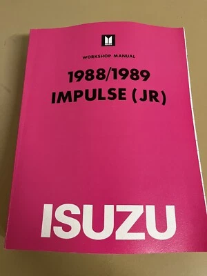 1988/1989 Isuzu Impulse (JR) Factory Workshop Service Manual - Image 1 of 4