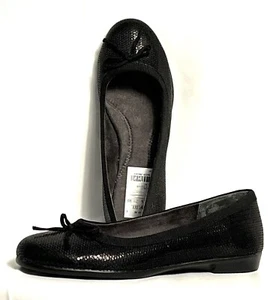 Aerosoles Ballet Flats Black Sequins Shoes BEC 2 DIFFER Comfort Women's Size 8 - Picture 1 of 13