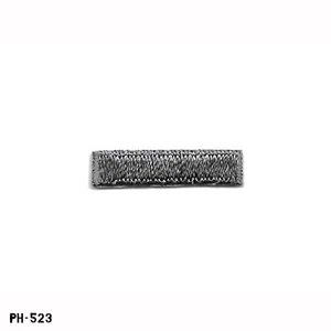 Kleiner grauer Balkenaufnäher ~ 1-3/8 Zoll breit ~ NEU ~ Gemsco USA - Bild 1 von 1