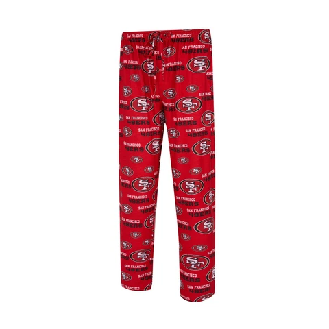 Men's San Francisco 49ers Concepts Sport Royal Zest All Over Print Sleep Pants Cover