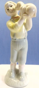Prestige Collector's Figurine Club Boy w/Puppy Excell Porcelain 7” Tall Vintage - Picture 1 of 6