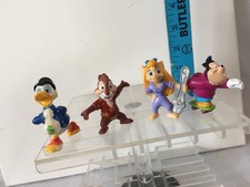 Lot of 4 Vtg 1991 Kelloggs Disney Afternoon Ducktale, Goof Troop 2" Mini Figures