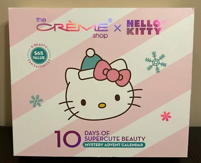 КРЕМ МАГАЗИН HELLO KITTY ADVENT КАЛЕНДАРЬ 10 ДНЕЙ СУПЕРМИЛЫЙ КРАСОТЫ НОГТЕЙ ГУБЫ НОВЫЙ - Изображение 1 из 4