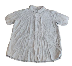 Columbia Men's Button-up Shirt Tan Short Sleeve Size XL Outdoor. AN - Picture 1 of 6