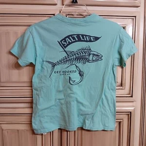 Salt Life Youth Small Fish Tshirt - Youth Small YS - Picture 1 of 3