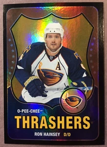 2011-12 O-Pee-Chee Black Parallel #74 Ron Hainsey Atlanta Thrashers 83/100 - Foto 1 di 2