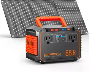 150W Peak Solar Generator with 30W Solar Panel 88.8Wh Camping Portable Power Sta - Picture 1 of 12