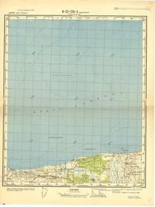 Mapa topográfico militar soviético ruso - FJELLERUP STRAND (Dinamarca), ed.1961 - Imagen 1 de 5