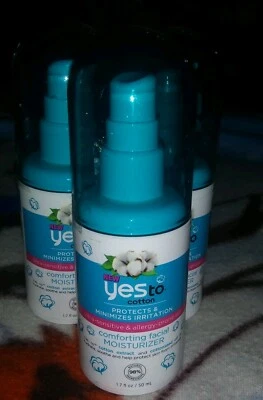 3YES TO COTTON COMFORTING FACIAL MOISTURIZER 1.7 OZ PROTECTS MINIMIZE IRRITATION - Image 1 of 3