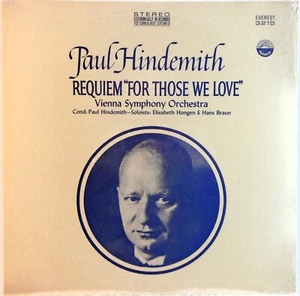 HINDEMITH / HONGEN / BRAUN - Requiem, "For Those We Love" (VINYL LP 1968)**NEW** - Imagen 1 de 1