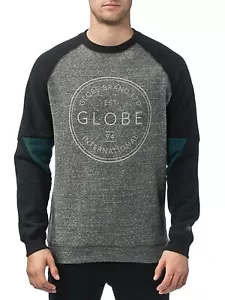 Felpa Uomo Girocollo Globe Winson Crew Charcoal Marle Winter Men Sweatshirt - Bild 1 von 6