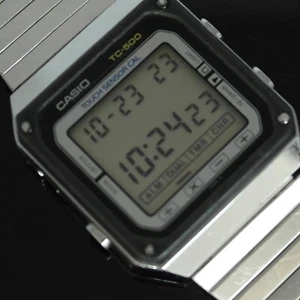 VINTAGE 1983 CASIO TC-500 CALC MODULE {119} Men's Watch Original Bracelet - Picture 1 of 18