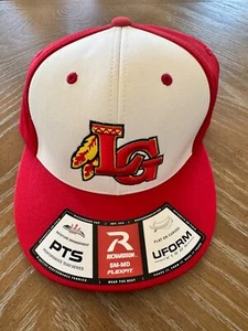 Richardson red and white hat with LG logo flexfit size small/med NWT - Picture 1 of 6