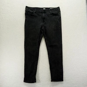 DKNY Jeans Mens 36x32 Duane Straight Fit Black Denim Cotton Blend - Picture 1 of 13