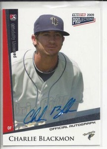 2009 TriStar Charlie Blackmon Autograph Rockies 400 Rare A160