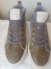 Converse All Star Chuck Taylor All Star High Raise Grey Suede & Olive Green 