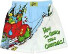 Dr. Seuss The Grinch Holiday Men's Button Fly Boxer Lounge Shorts
