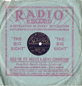 HARRY HUDSON'S MELODY MEN 8" 78 - SONNY BOY - BLUE GRASS - EX-ZUSTAND - Bild 1 von 3
