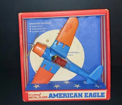 Vintage 1960s Hubley World War II American Eagle P-47 Fighter Metal nice NOS - Image 1 of 4