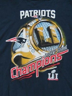 NFL Super Bowl LI NEW ENGLAND PATRIOTS Anillo de Campeonato (2XL) Camiseta TOM BRADY Foto 1 de 2