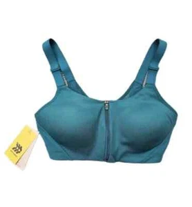 Nuevo con etiquetas Sujetador deportivo para mujer All In Motion soporte alto cremallera frontal malla espalda cruzada, 40D - Imagen 1 de 2