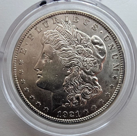 1921 Morgan Silver Dollar Uncirculated #3 Cover