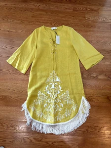 Neu mit Etikett Cara Cara Molly Kleid gelb Größe Medium (Originalpreis 695) - Bild 1 von 2