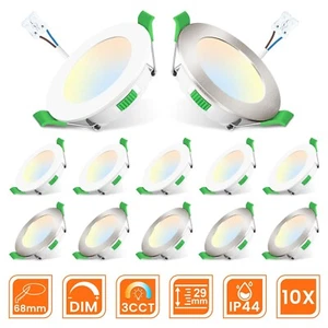 5W LED Einbaustrahler 68mm Deckenleuchte Flach Strahler Dimmbar Bad Einbau Spot - Bild 1 von 25