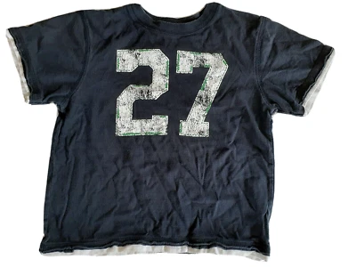 Gymboree Boys T-Shirt Navy Blue Short Sleeve Number 27 Size 6 - Image 1 of 4