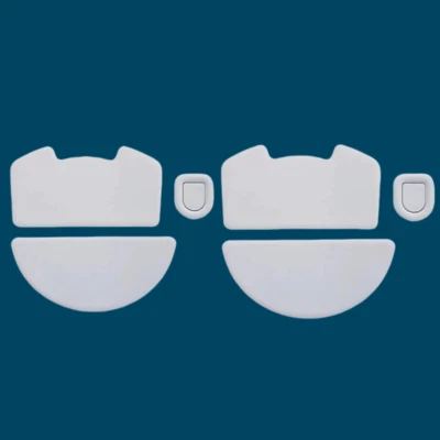 2 Sets Rounded Curved Edges Mouse Feet Skates for RAZER Viper V3 PRO Mouse - Image 1 of 3