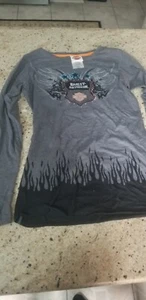 Harley Davidson Damen Small Shirt mit glitzernden Akzenten - Bild 1 von 4